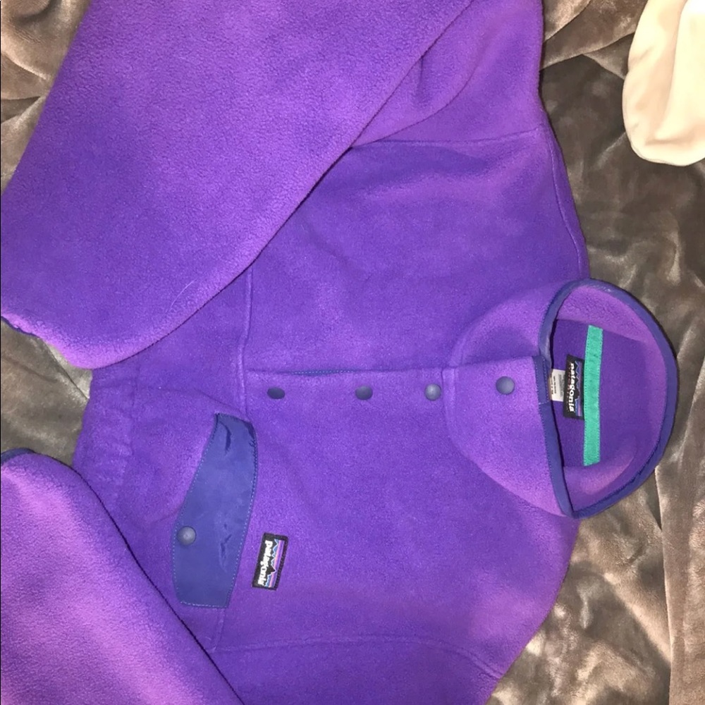 Reworked Fleece Patagonia cropped sweater